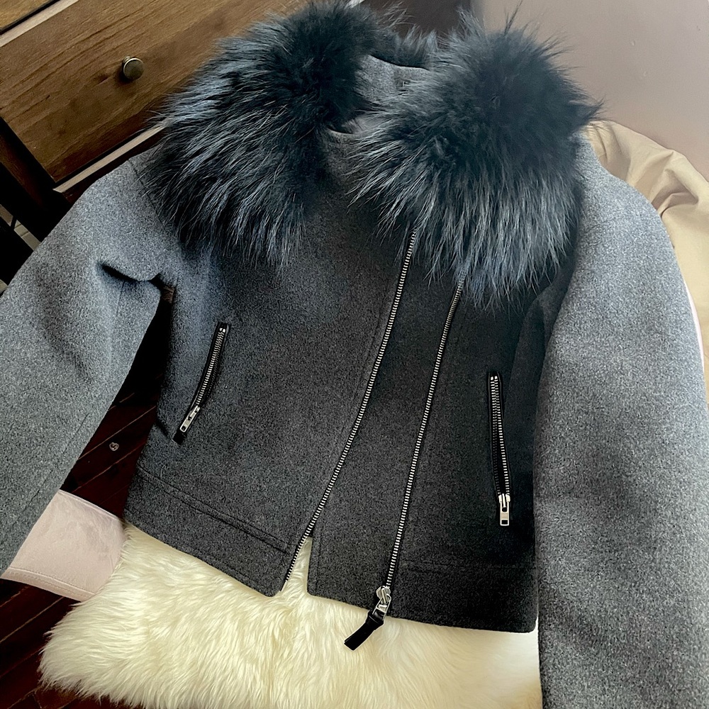 Mackage wool/fur overcoat